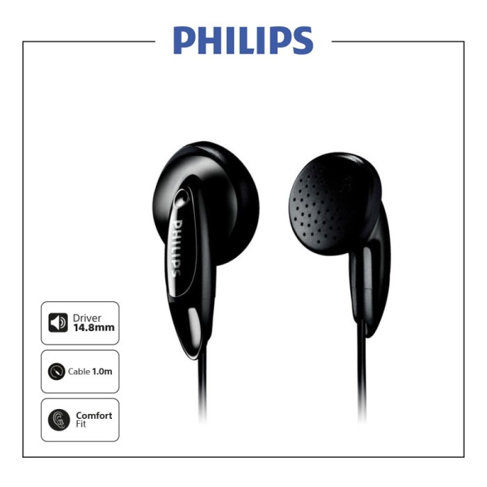 Philips She1350 Earphone / She 1350 / She 1350Bk Audio Ready