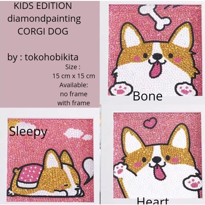 

SALE DIY DIAMOND PAINTING 5D KIDS AKTIVITAS MENEMPEL CRAFT MANIK PREETY DOG Termurah