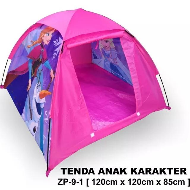 PROMO Tenda Anak Karakter Rumah Bermain Camping BESAR Tent Cars Motif Hello Kitty Frozen Spiderman P
