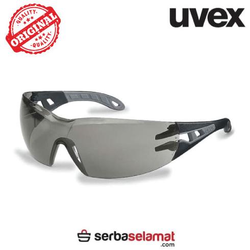 Kacamata Safety/Kacamata Safety Uvex safety Glass Pheos Black Gray AF
