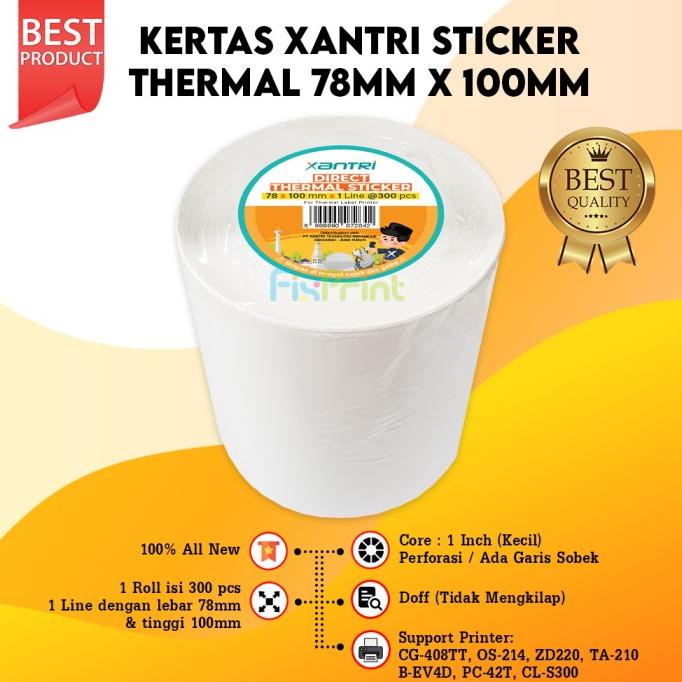 

Sticker Printer Direct Thermal 78 X 100 X 300 Label Barcode 78X100X300 Star