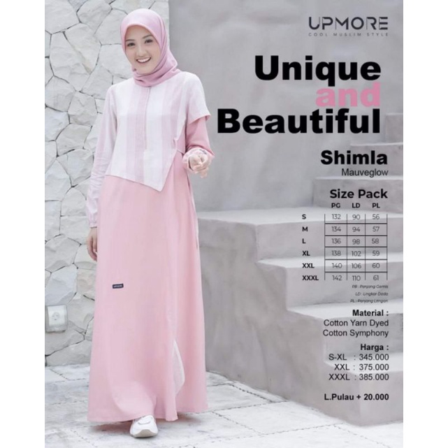 SHIMLA MUTIF/GAMIS REMAJA/GAMIS UPMORE/GAMIS PINK