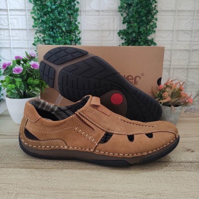 TERLARIS - JIM JOKER EARTH 03 TANE SEPATU KULIT LEATHER