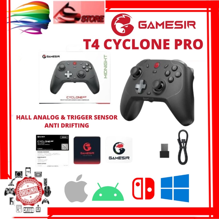 GAMESIR T4 CYCLONE PRO GAMEPAD CONTROLLER STICK BLUETOOTH ANDROID PC