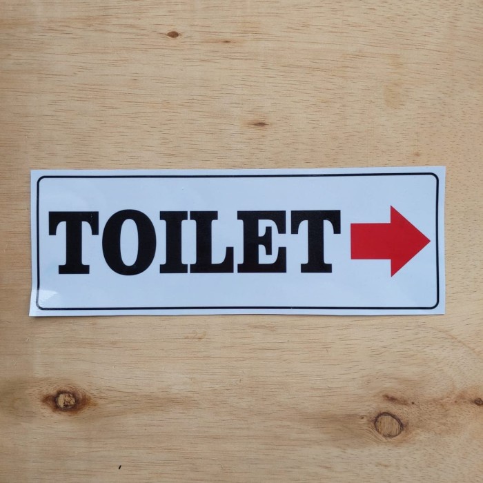 

Terlaris - Stiker Dinding Informasi Lokasi Toilet Mall Kantor Tempat Umum Vinyl