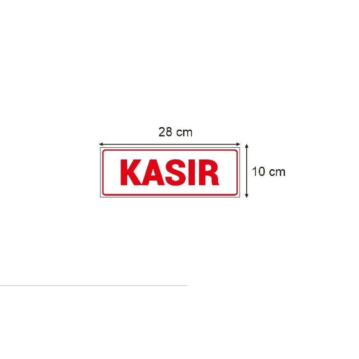 

Terlaris - Stiker Vinyl Lokasi Kasir Sign Informasi Warung Rumah Makan Toko Shop