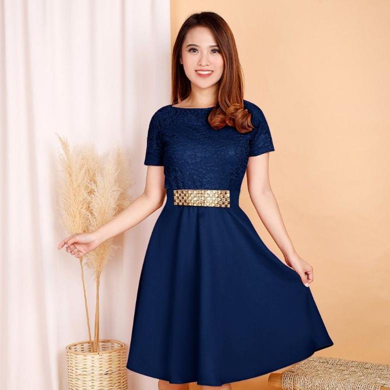 Sale] Baju Dress Wanita Remaja Trendy Kekinian Terbaru 2021 Gaun Pesta Natal Imlek Modis Style Ala K