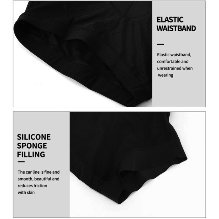 Promo Xintown Celana Sepeda Padding Gel Ketat Pria Wanita Gel Hitam