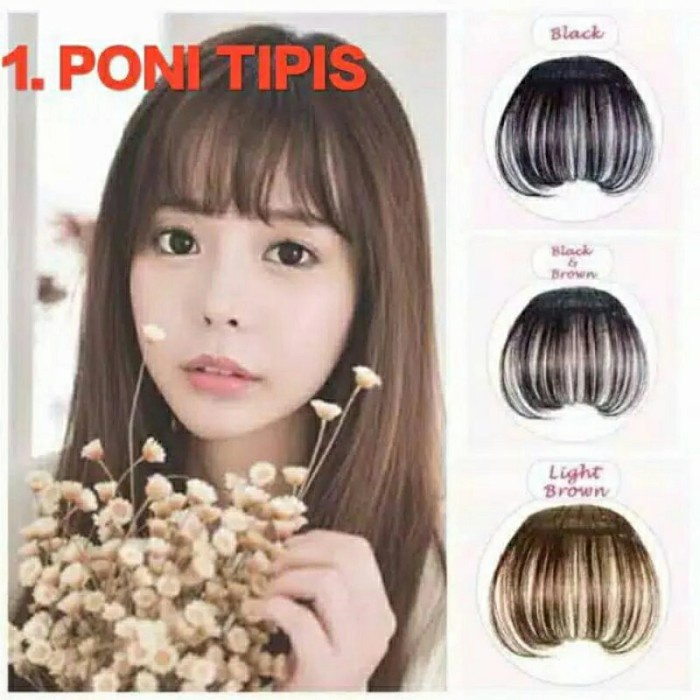PONI TIPIS / HAIR CLIP PONI KOREA HAIRCLIP RAMBUT PALSU WANITA MURAH