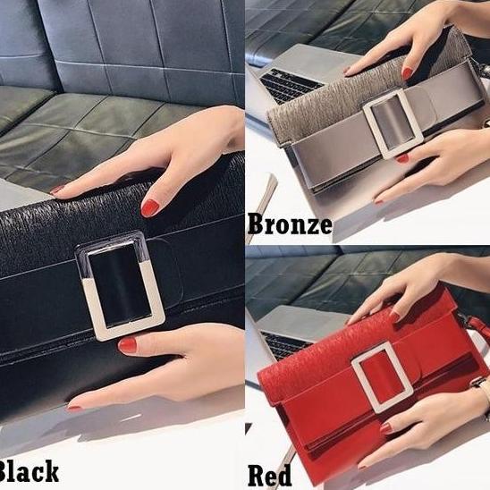 Tas Pesta Q2604 Clutch Bag Wanita Modis Kekinian Fashion Style Korea Tokosofia4
