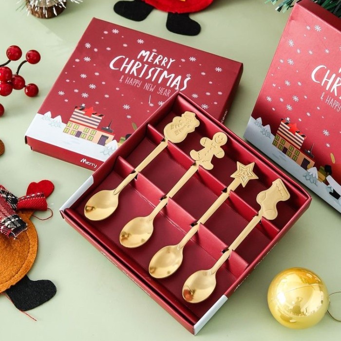 

Christmas Gift Box Coffee Tea Spoon Set / Kado Natal Sendok Teh SF078 - Motif 3 Limited Stock