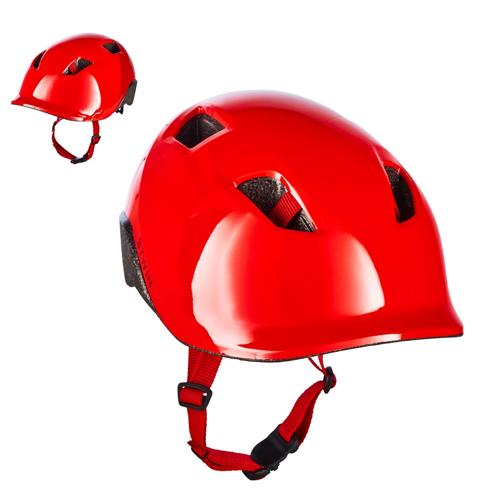 Decathlon BTWIN Helm Anak 500 - Merah - 8737454