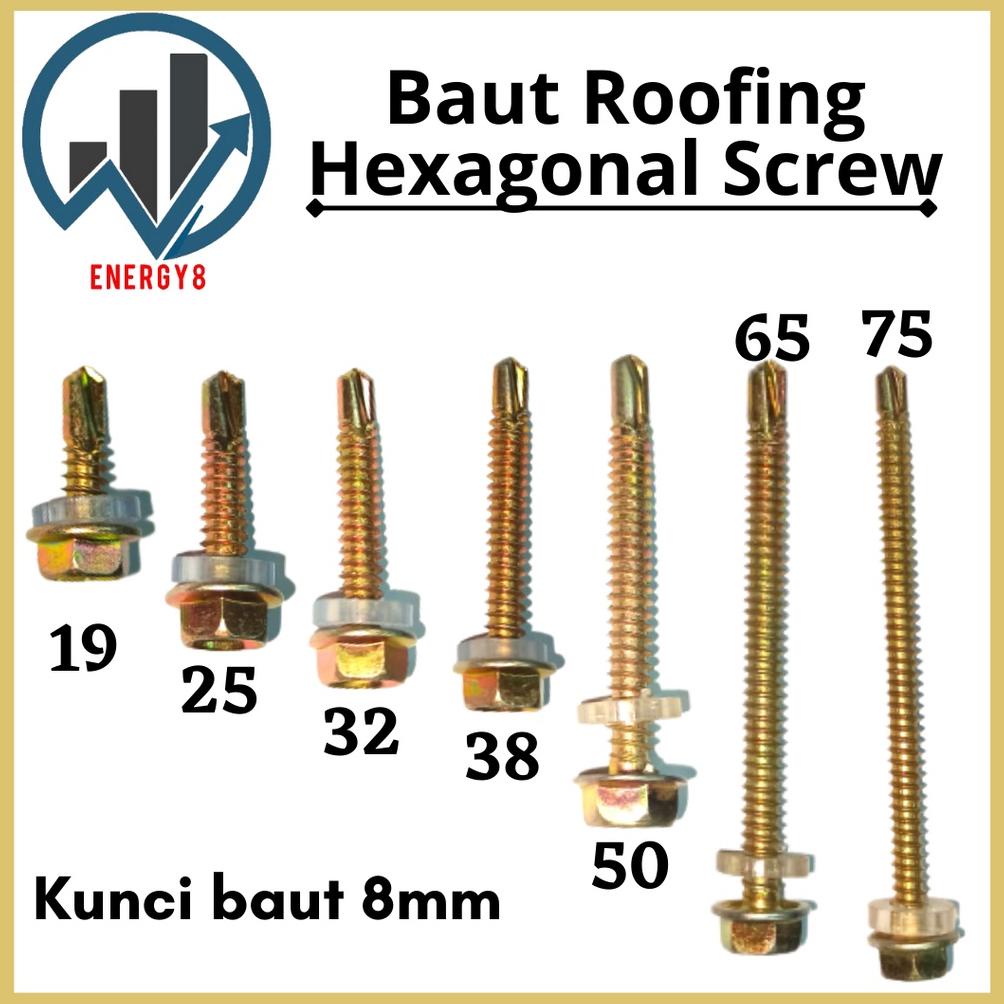 Special - BAUT ROOFING 12x50 isi 200 pcs | SEKRUP BAJA RINGAN | BAUT RUMPING