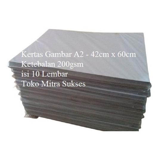 

Big Sale Kertas Gambar 200gsm A2 - 42cm x 60cm isi 10 Lembar ,,