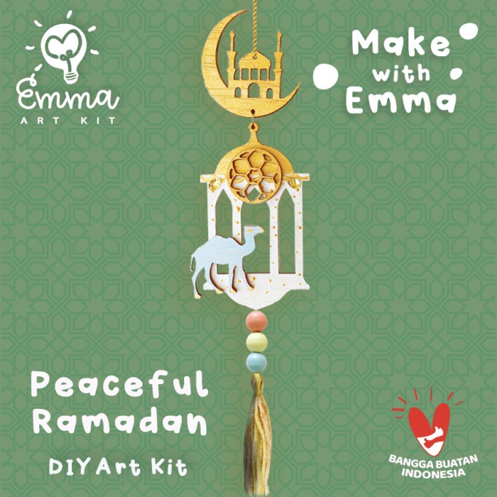 

Masih Ada! Ramadan / Idul Fitri Ornament Art Kit W/ Paint & Brush By Emma Art Kit
