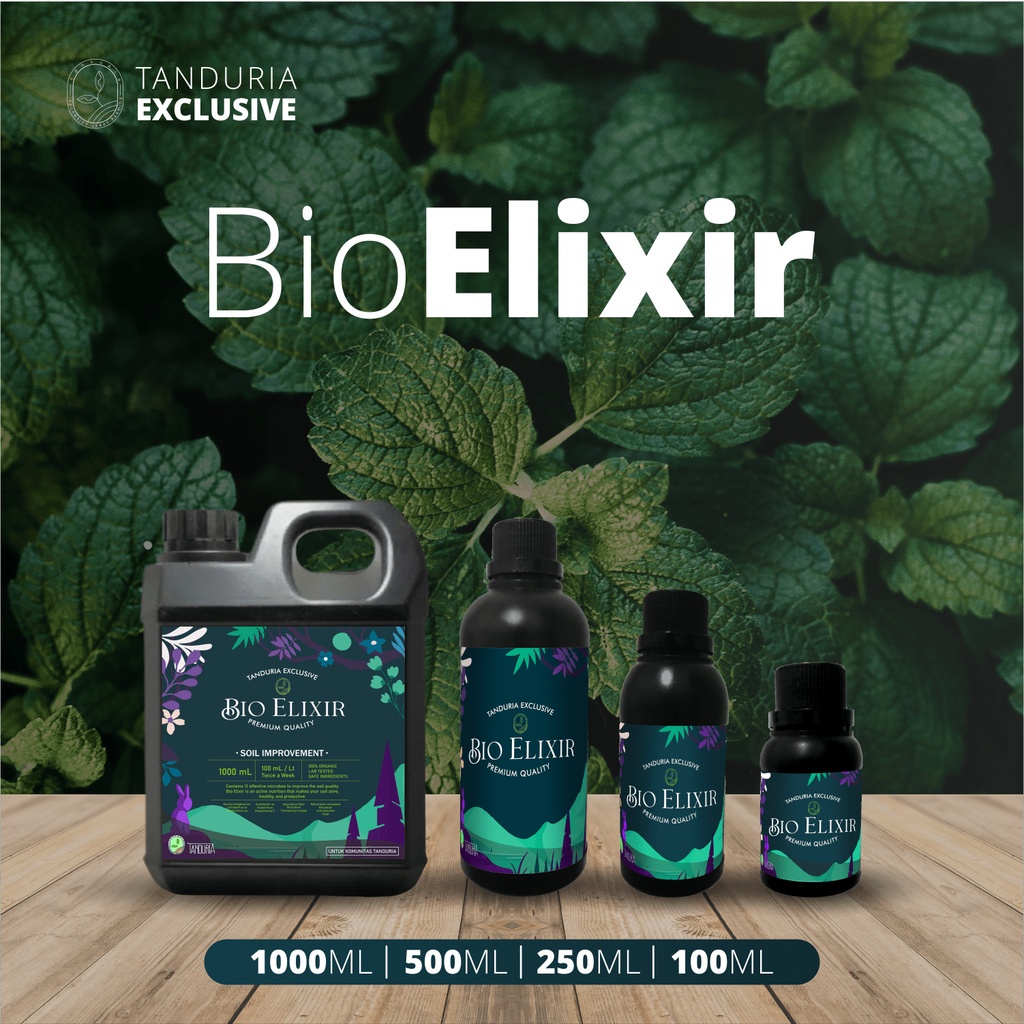 Tanduria - Bio Elixir 1 Liter Pupuk Organik Cair Kompos Cair Compost Tea Nutrisi Tanaman Hias Sayur