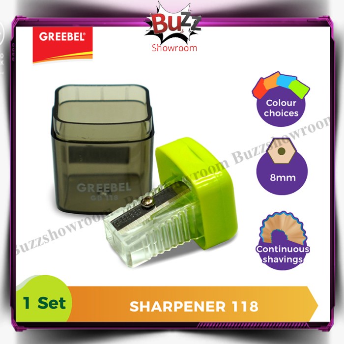 

TERLARIS Rautan Serutan Pensil GREEBEL Sharpener GB 118 Satuan