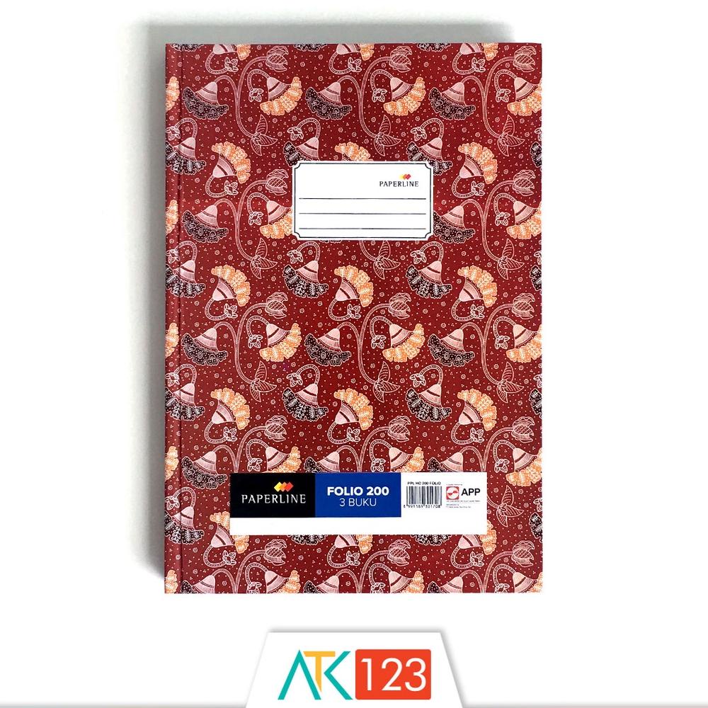 

Hot Sale Buku Tulis Hardcover Paperline Folio 200 Lembar ,,