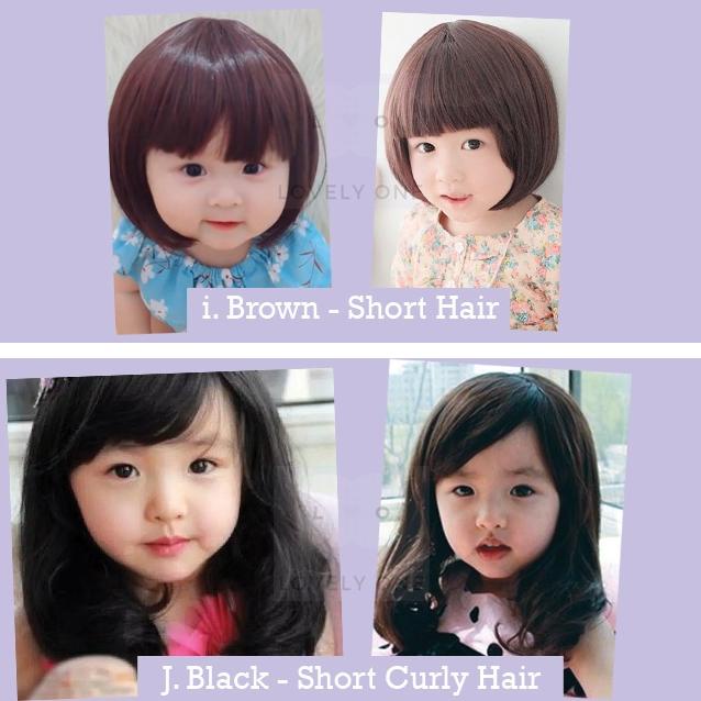Miliki - Wig Rambut Palsu Bayi usia 6 Bulan-5 Tahun & Wig Anak Cewek usia 5 Tahun-10 Tahun - Rambut 