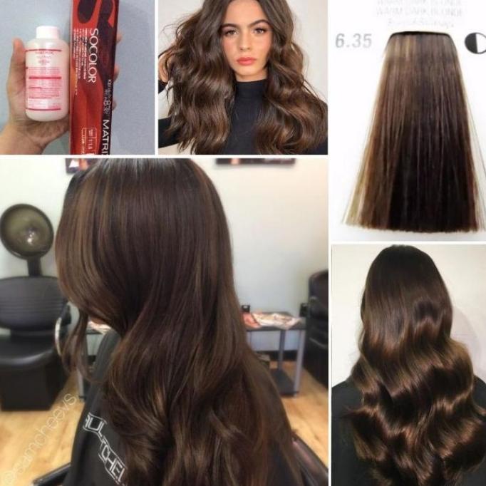 TERBARU MATRIX SOCOLOR 6.35 6W WARM DARK BLONDE CAT RAMBUT COKLAT CINDYHAPSA