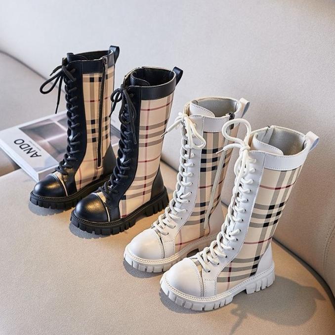 Sepatu Boot Anak Perempuan/ Long Boot Motif Import BOS413