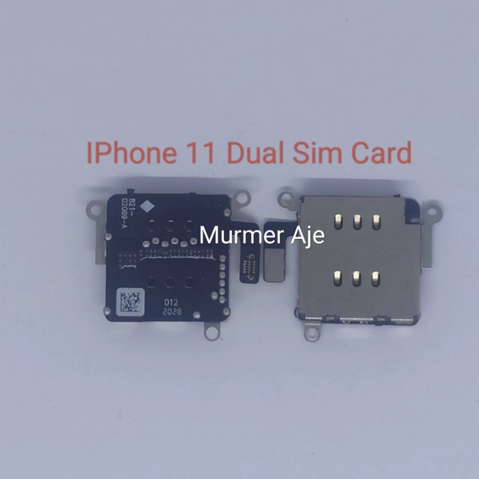 Promo Slot Sim Card Holder Iphone 11 Dual Sim Card Oem