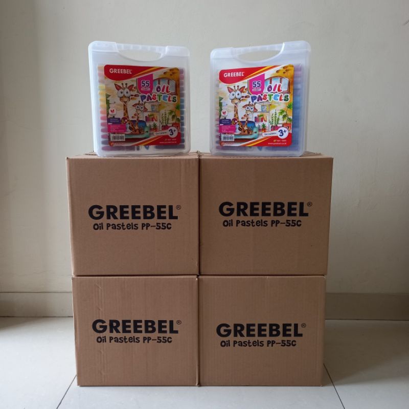 

[ Set ] Crayon Kids Oil Pastels - Krayon Greebel 55 Warna / Color