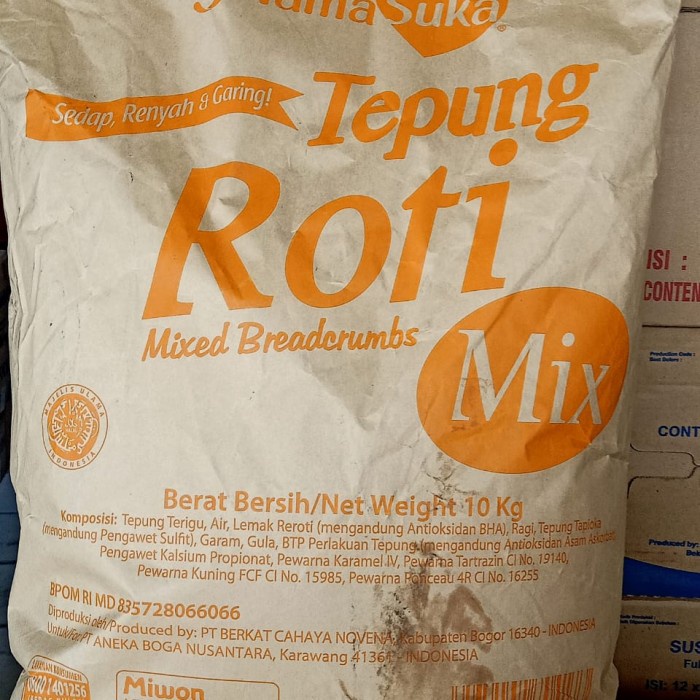 

Terlaris!! Tepung Panir Tepung Roti Mix Mam 10 kilo only