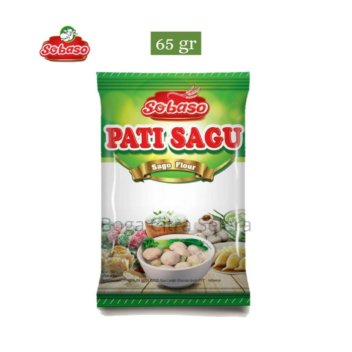 

Harga!! 1 Dus Tepung Pati Sagu / Sagu Aren Sobaso 500 gr