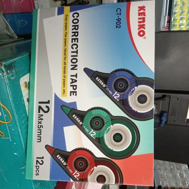 

Correction Tape Kenko Ct 902 (Pak) 12Pcs