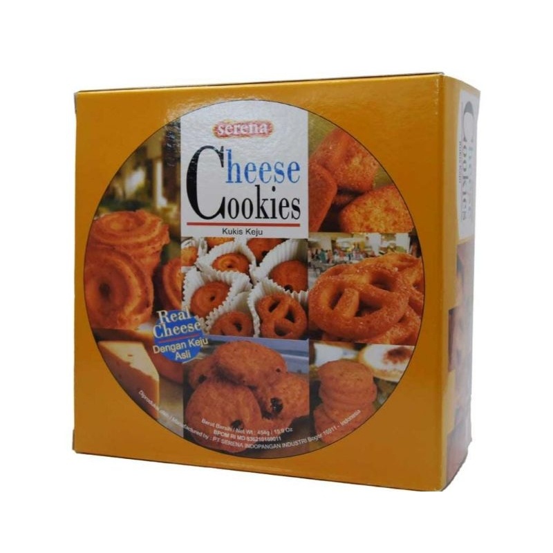 

Serena Cheese Cookies 454Gr/Biskuit Serena Cheese Cookies/Serena Cheese Cookies Kaleng