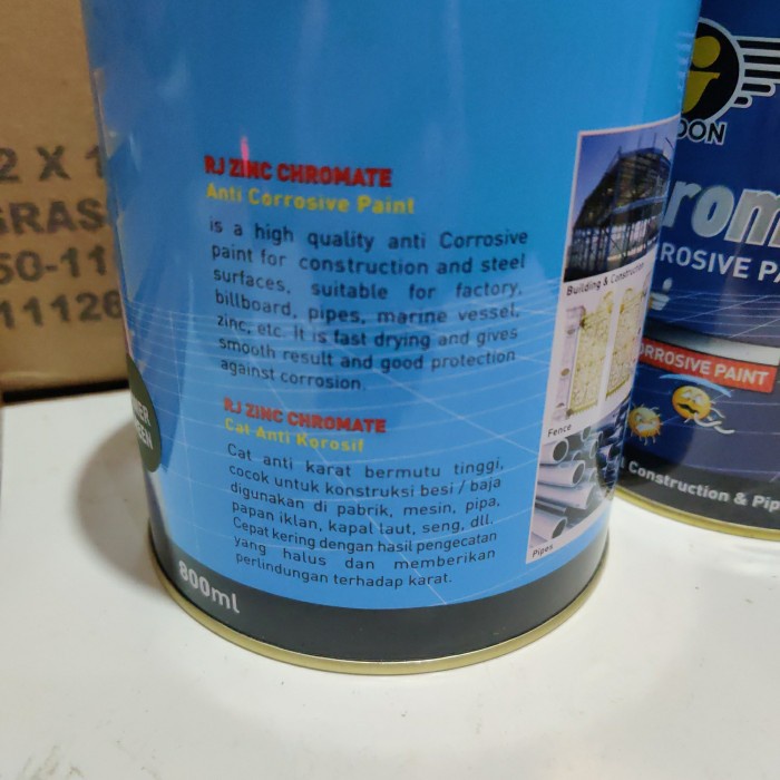 JM- ZINC CHROMATE / ZINCHROMATE / CAT DASAR RJ LONDON ANTI CORROSIVE PAINT