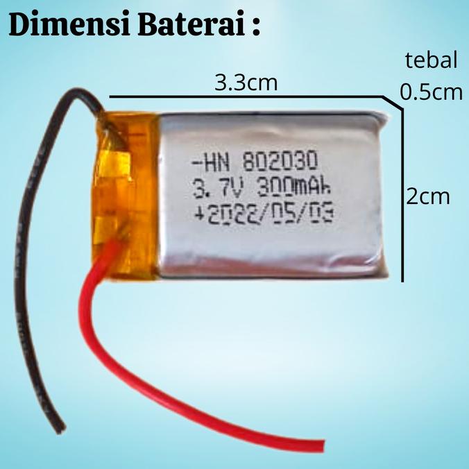 Battery Heli 3,7V 300MAh / Part Battery / Baterai Rc Helicopter G500