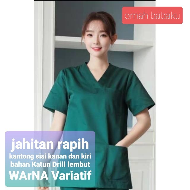 Terbaru Baju Seragam Dokter Ok Atasan Saja Lengan Pendek Promo Terlaris