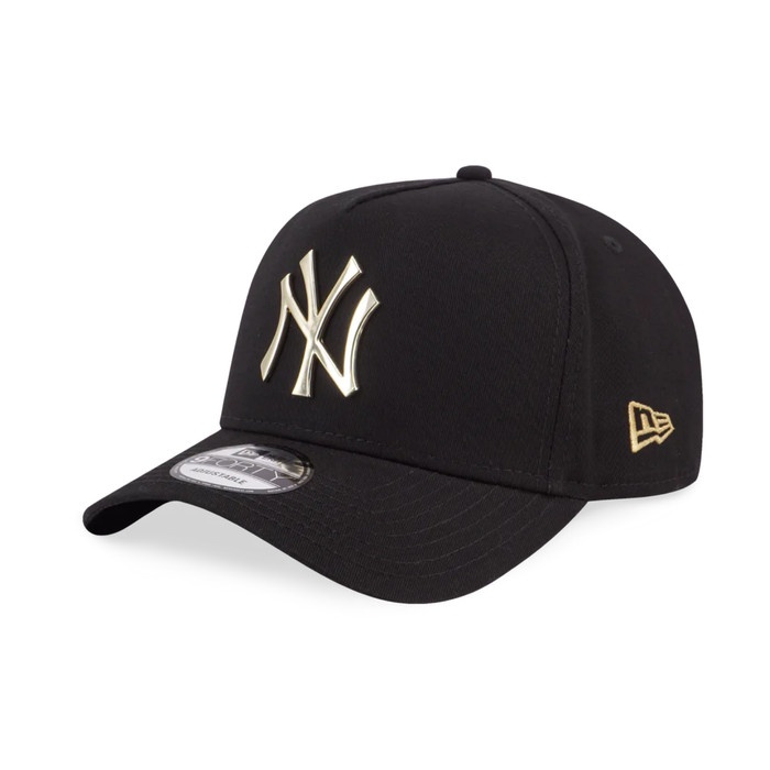 Ready TOPI New Era 9Forty New York Yankees MLB METAL GOLD Cap Original 100%