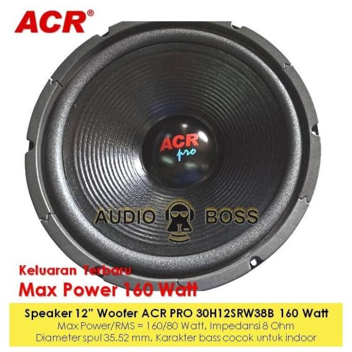 Speaker 12 inch Woofer ACR PRO 500 Watt / Speaker Woofer 12" ACR PRO