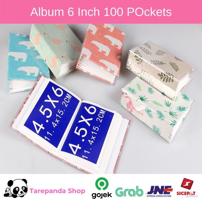 Terbaru Album Foto Photo Baby Wedding Family 3R 4R 6 Inch 100 Pockets Promo Terlaris