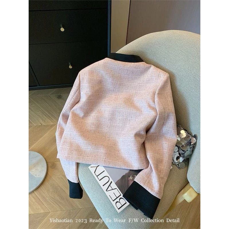 Bitchyy.Style | *READY STOCK* Chinese Blazer KN789 Chinese Tweed Import Premium