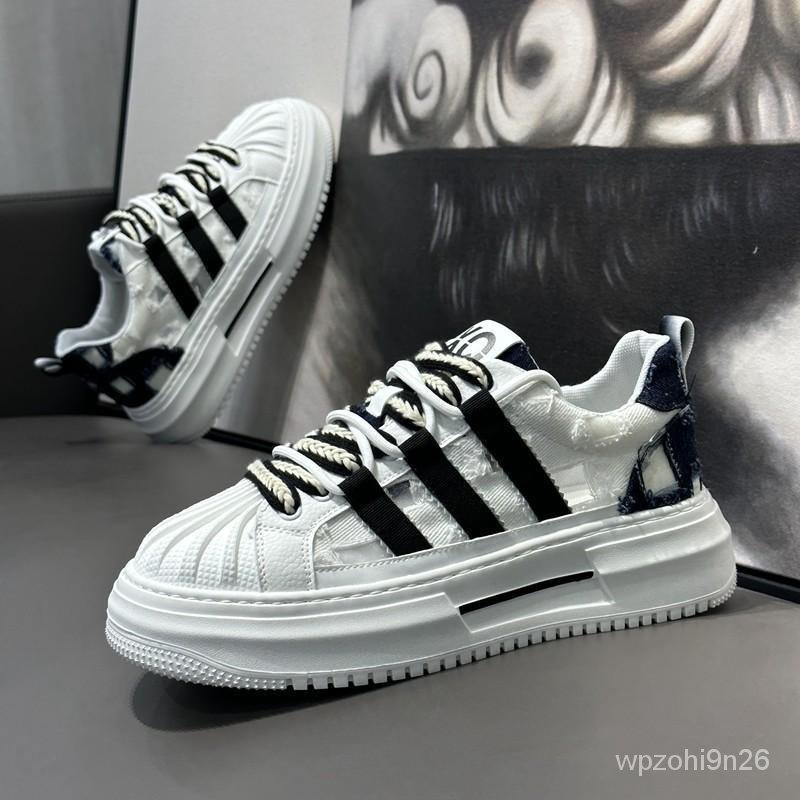 Sepatu Kanvas Sepatu Fashion Kasual Pria Sepatu Papan Sepatu Putih Sepatu Kain Musim Panas Sepatu Sh