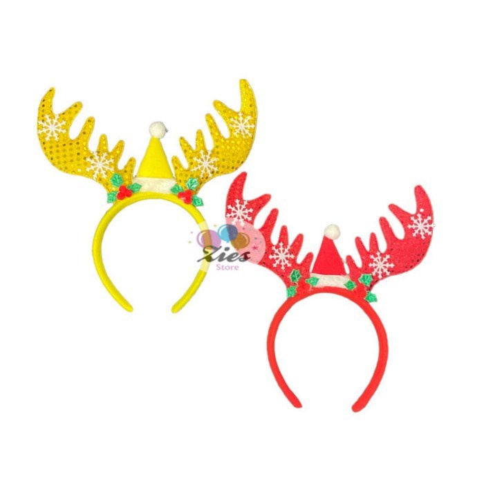 

5113 bando natal tanduk rusa motif topi / head band merry christmas - Limited Stock