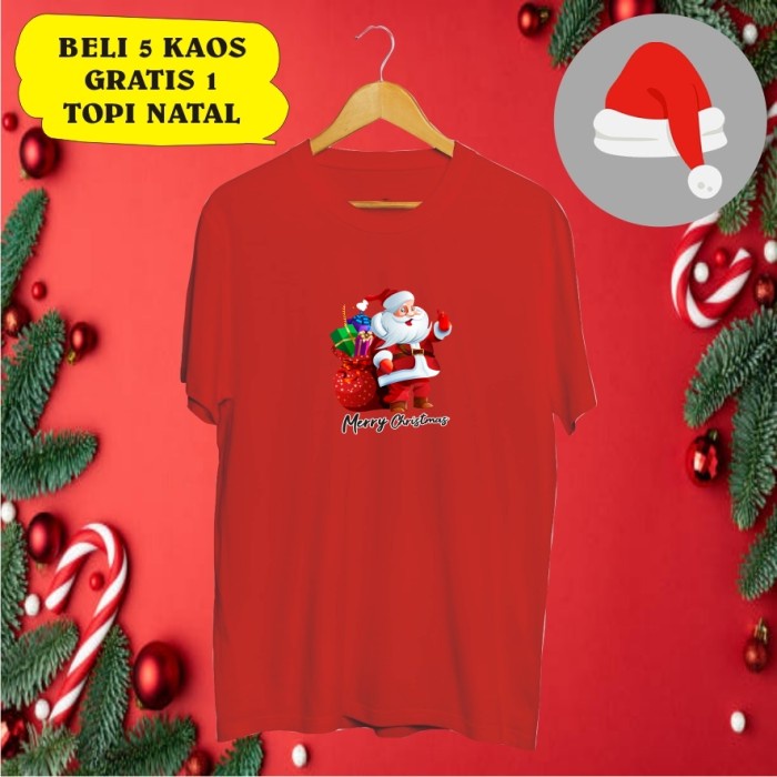 

Baru Kaos Santaclaus Merry Christmas Pohon Natal Kaos Natal Kaos Limited Stock