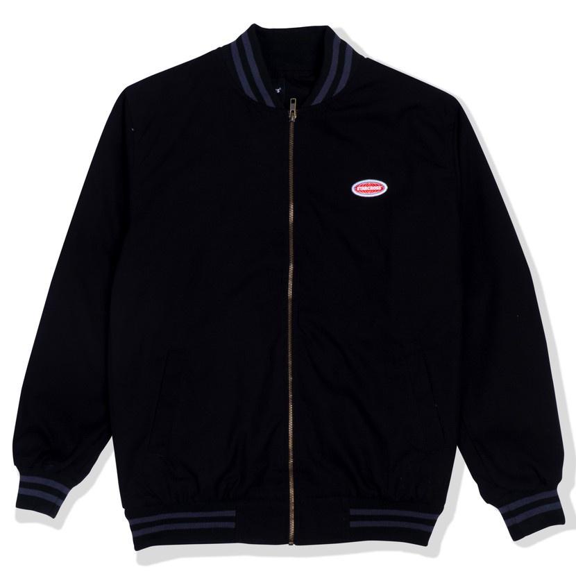 Jaket Pria Kece Abizz STARCROSS Bomber Jacket Black JS 13
