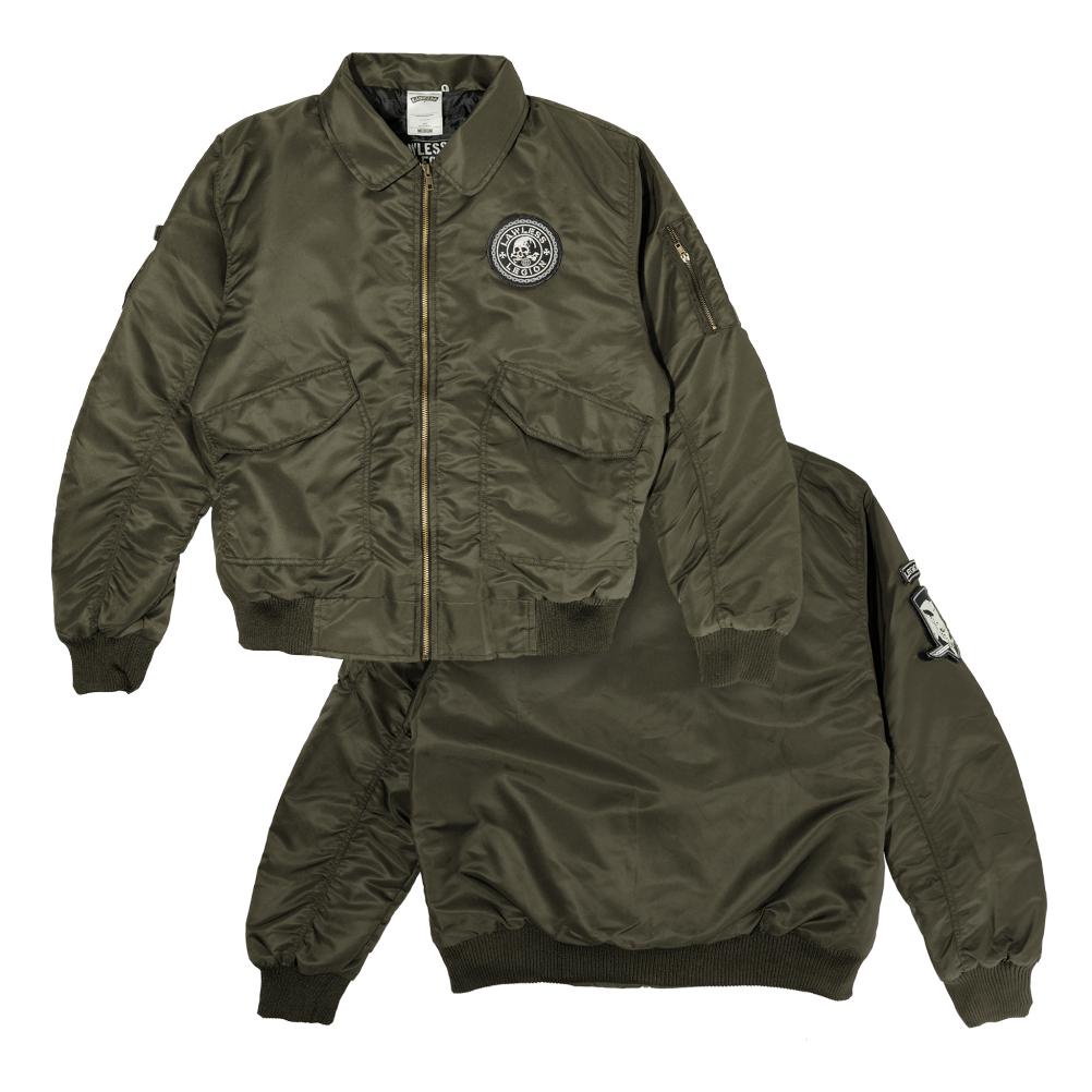 Jaket Pria Kece Abizz Lawless Spitfire Flight Jacket O Green