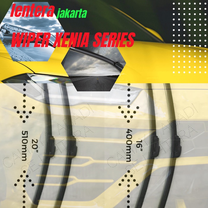 Wiper Frameless Daihatsu Xenia 2012-2015 uk.
