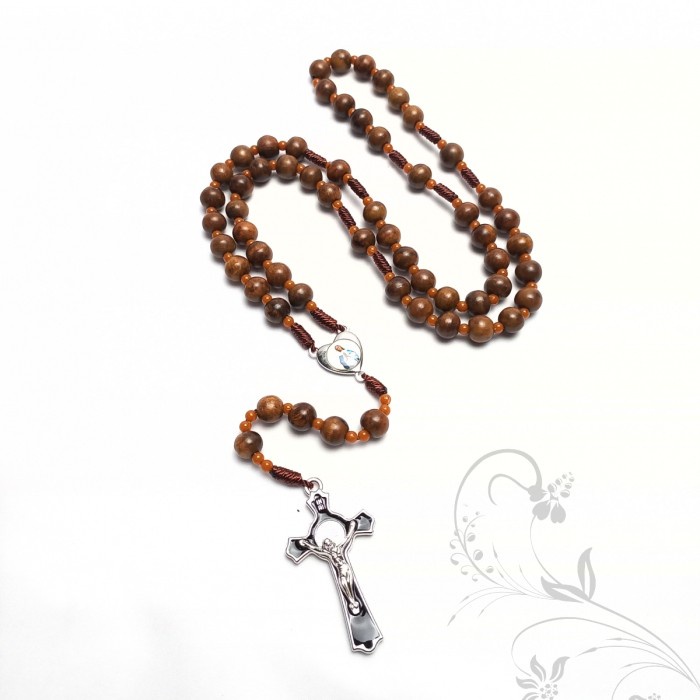 Mei Rs 33 - Rosario Kayu Gaharu Asli 100% Original/Kalung Rosario Katolik