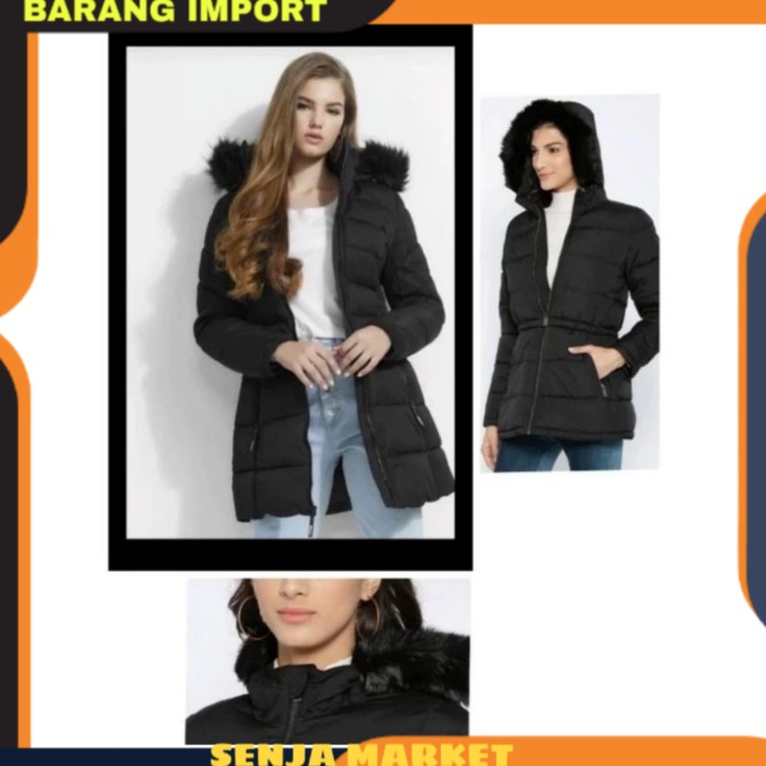 Jaket jaet winter musim dingin salju tebal hangat import wanita