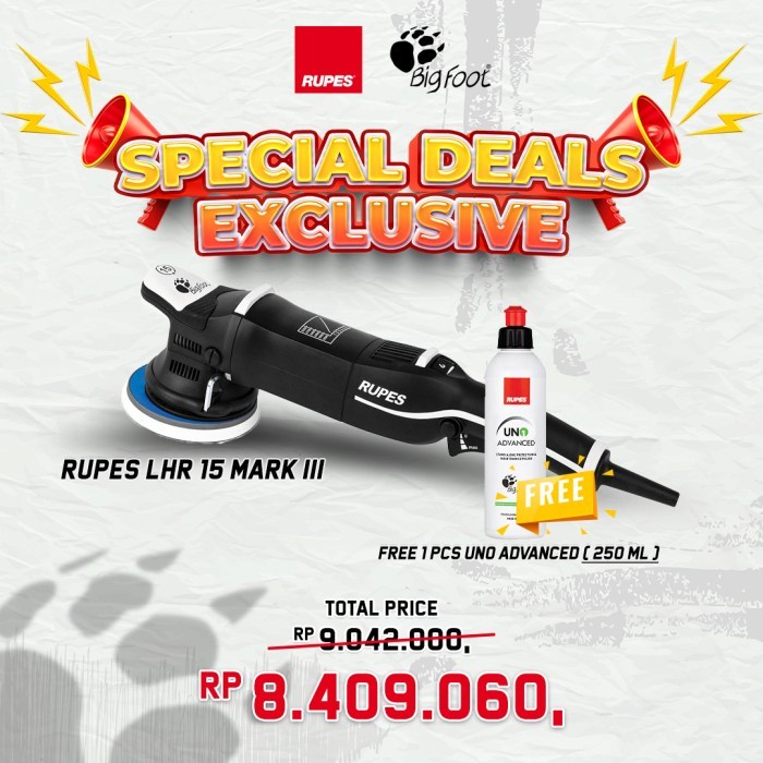 ✅New Mesin Poles Mobil Dual Action Rupes Lhr 15 Mark 3 Iii Diskon