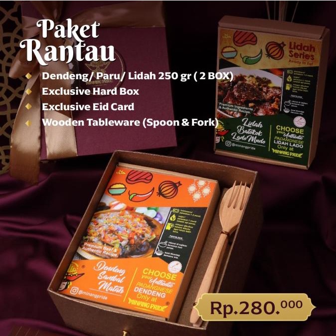 

Paket Rantau Eksklusif Hampers Minang Pride