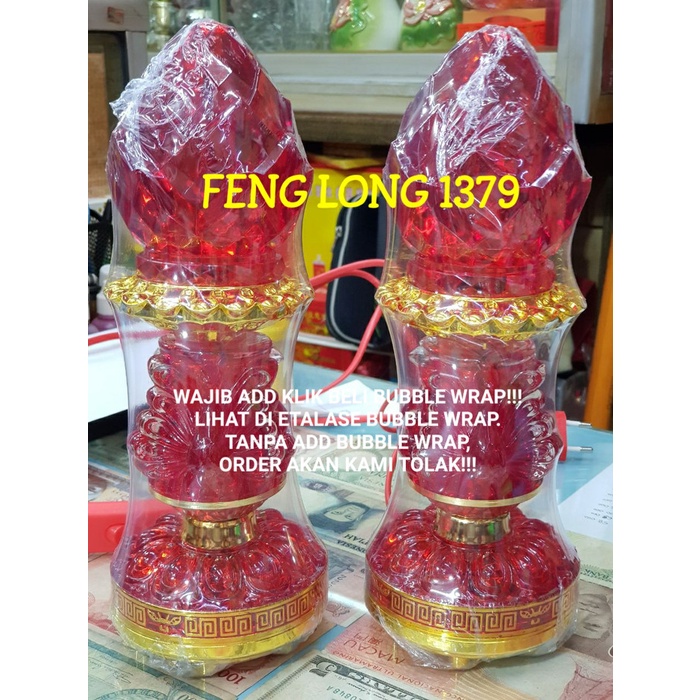 Lampu Altar Puja Sembahyang LED Seri Merak Merah 02