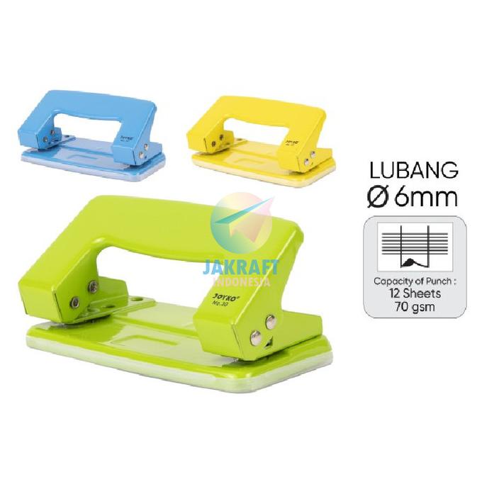 

Paper Punch Puncher Joyko No.30 Pembolong Pelubang Kertas 2 Lubang 6Mm Kode 284